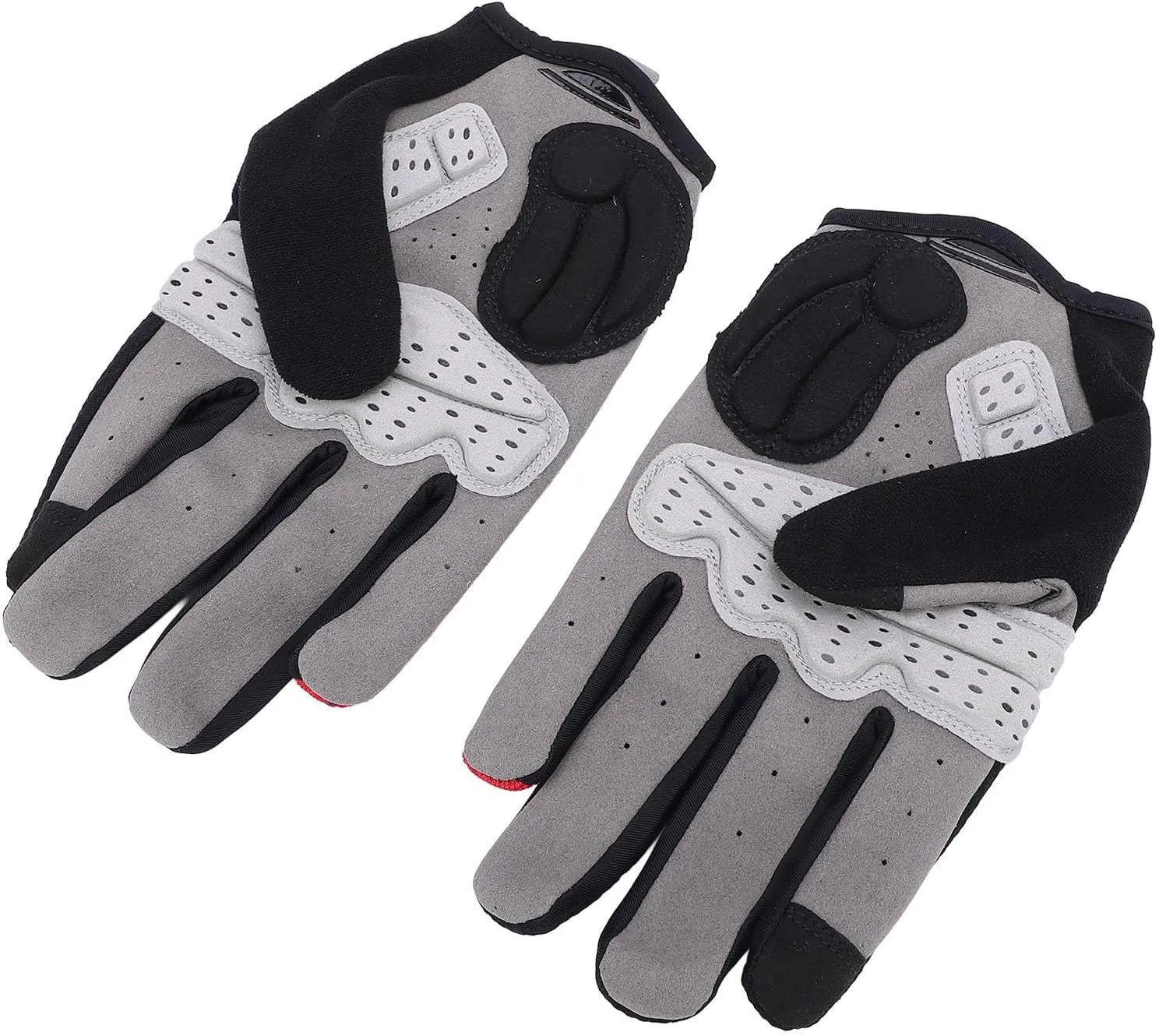 1 Pair Anti Slip Cycling Gloves, Lightweight Shock Absorbing Full Finger Touchscreen Gloves for Men Women