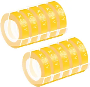 10 Pack Compatible for Dymo 520108 3D Plastic Embossing Label 3/8'' x 9.8' White on Yellow Emboss Tape for Organizer Xpress Pro 1570 1595, MoTEX E101 E404 Label Makers