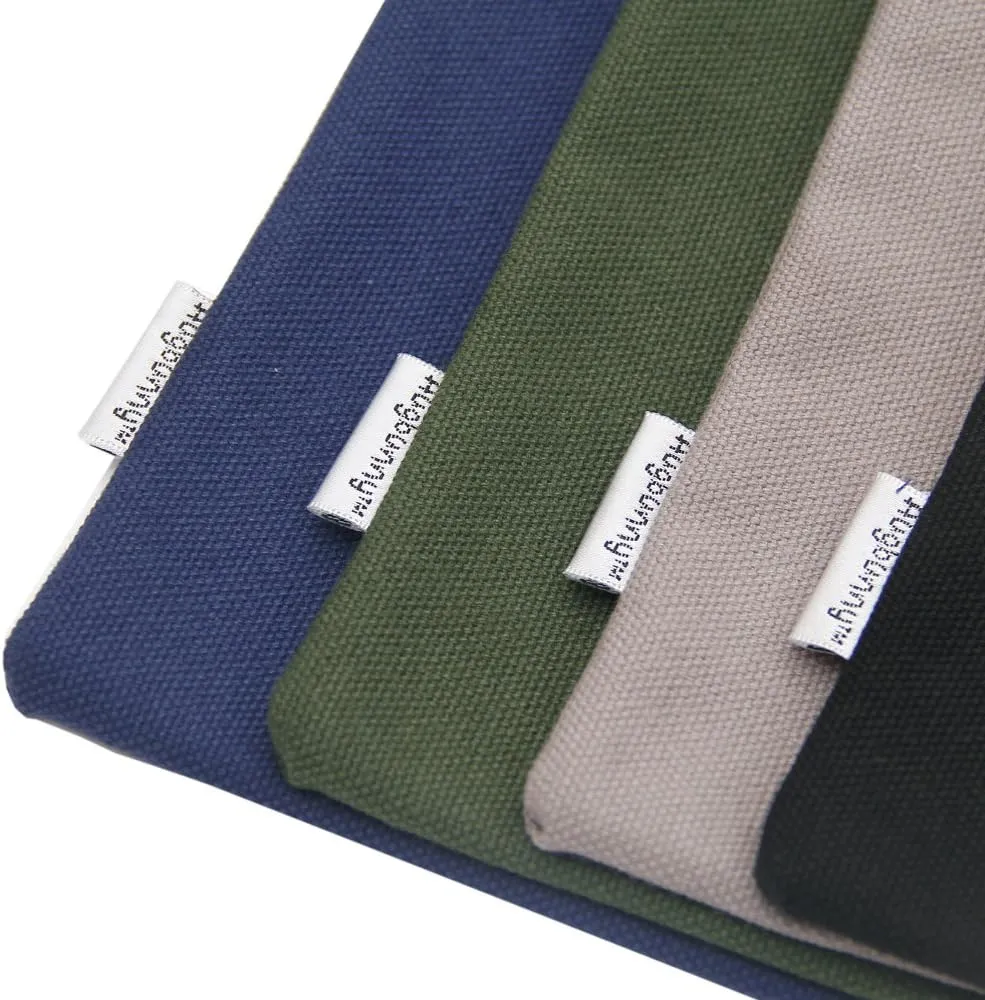 100% Cotton 16oz Heavy Duty Multi-purpose Canvas Zipper Tool Bag Organize Storage Pouch 4-pack