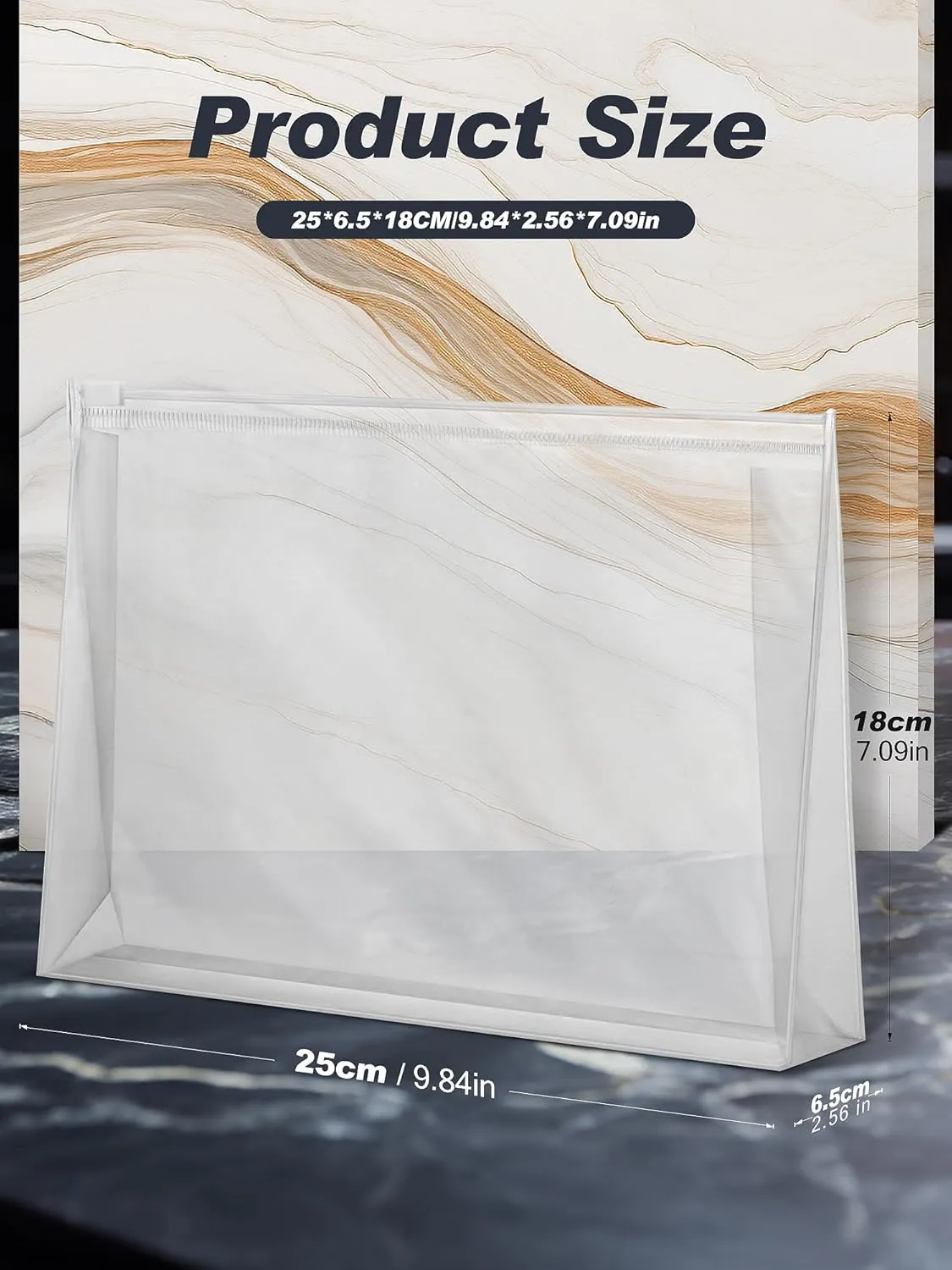 100-Pack Mini Clear Makeup Bag Organizer Pouches - Small PVC Waterproof Cosmetic Bags with Zippers - Plastic Travel Toiletry Bags for Makeup and Accessories