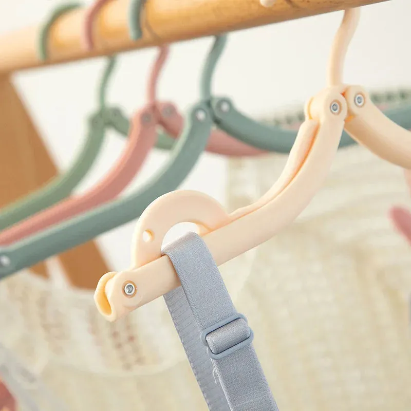 10pcs Portable Folding Clothes Hangers – Travel & Dorm Use