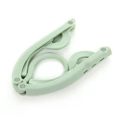 10pcs Portable Folding Clothes Hangers – Travel & Dorm Use