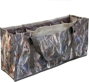 12 Slot Duck Decoys Bag with Blind Camouflage Printing, Decoy Bag Waterfowl Hunting with Floating Bottom, Decoy Bags 12-Slotted with Carrying Padded Shoulders