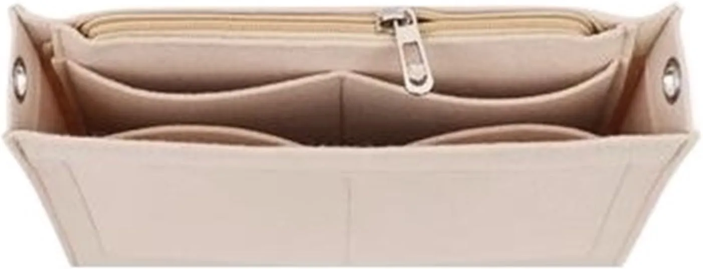 15 19 26 Bag Purse Insert Organizer With D Ring Toiletry Bag Organizer With Chain Makeup Bag Insert(Color-02,Color-15)