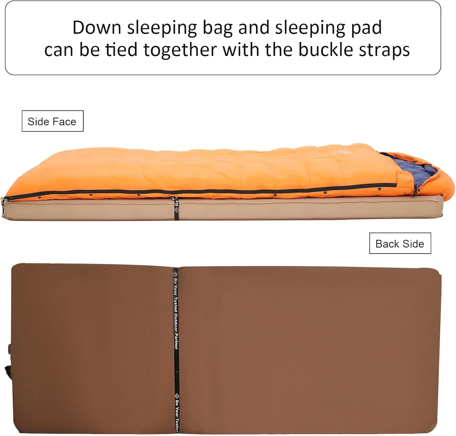 15°F 10°F Duck Down Sleeping Bag for Adults,650 Fill Power,Ultralight Wearable 4 Season Cold Weather Rectangle Sleeping Bag for Camping Hiking,Can be Used as a Down Blanket or Cloak