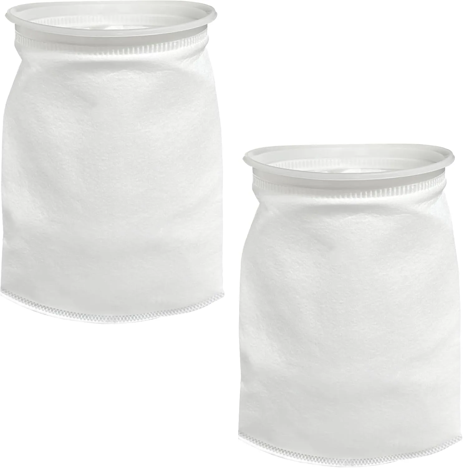 2 Pack 7 Inch Ring Felt Filter Socks 200 μm, Aquarium Felt Filter Bags, Aquarium Filter Sock 3D Felt Design Filter Sock, Aquarium Filter Bags for Saltwater, 7 Inch Ring by 14 Inch Long