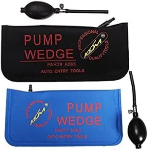 2 Pcs Air Wedge Alignment Tool Inflatable Shim Tool Sets ( Blue Black)