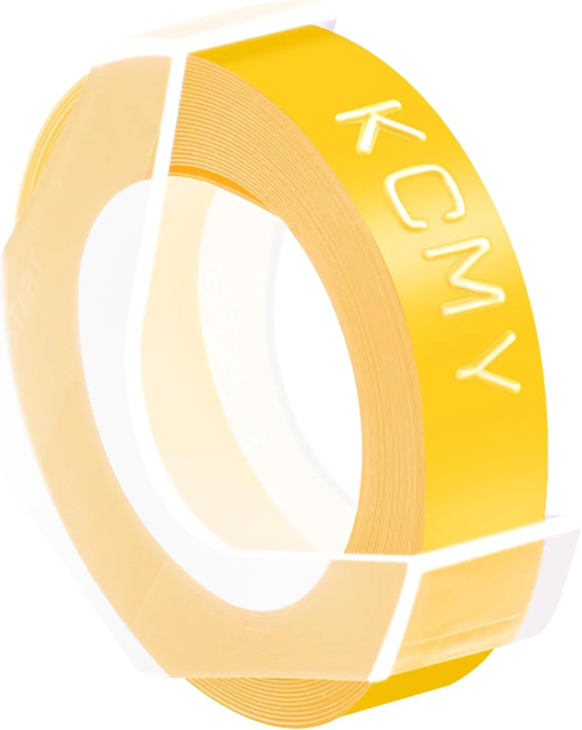 20 Pack Compatible for Dymo 520108 3D Plastic Embossing Label 3/8'' x 9.8' White on Yellow Emboss Tape for Organizer Xpress Pro 1570 1595, MoTEX E101 E404 Label Makers