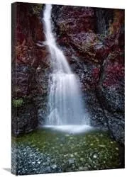 20 x 30 in. Waterfall in Creek Along Gold River Highway, Vancouver Island, Canada Art Print - Matthias Breiter