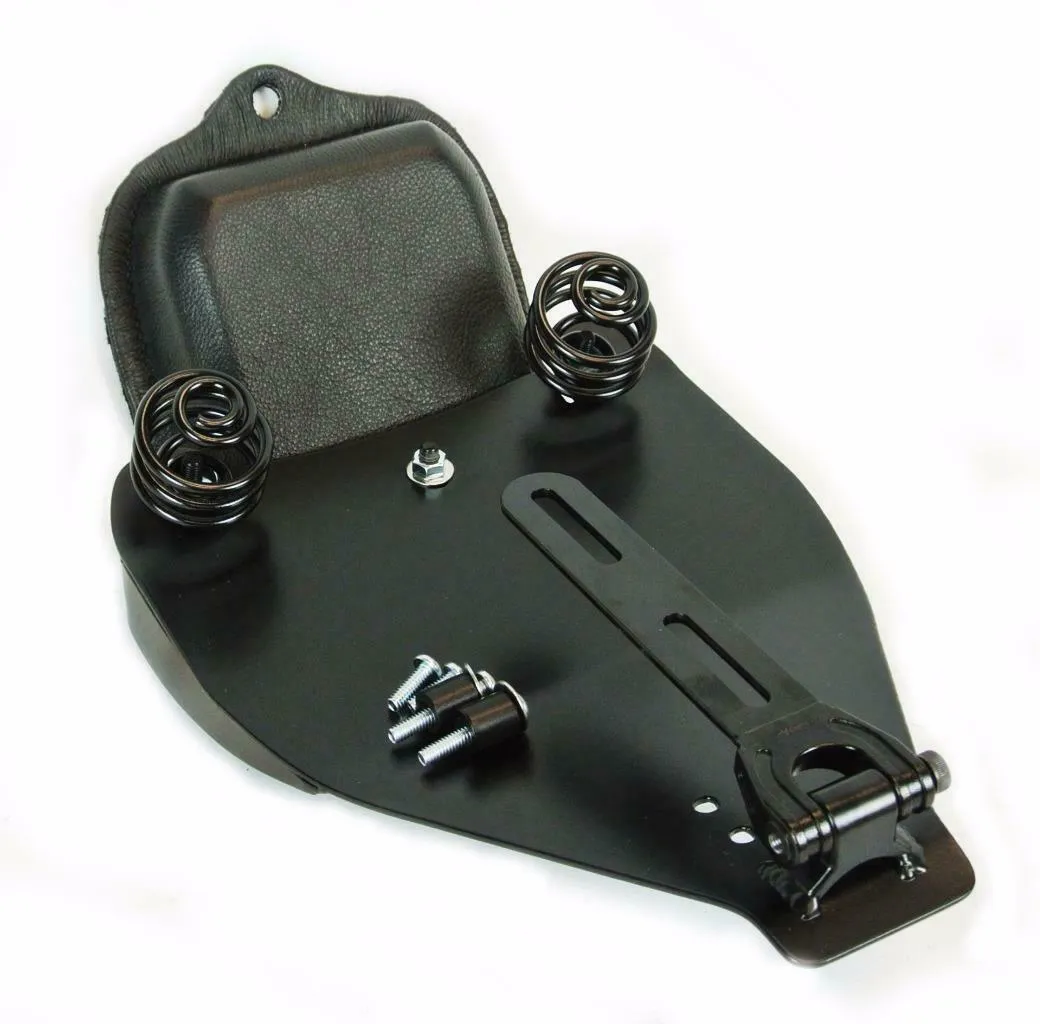 2000-2017 Harley Softail 201 Brown Distressed Spring Leather Seat Mounting Kit B