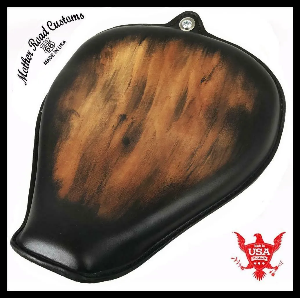 2010-2022 Sportster Harley  On The Frame Seat Smooth Ant Brn Leather All Models