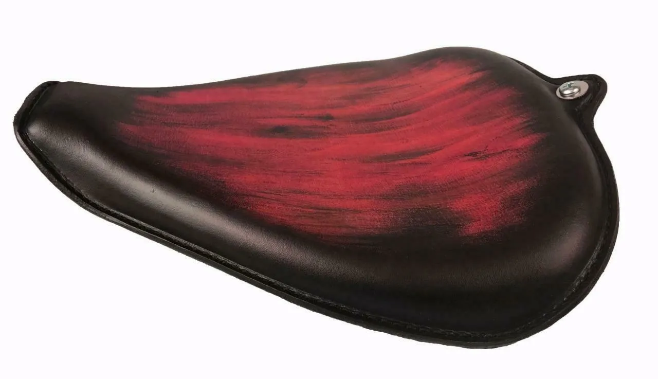 2010-2022 Sportster Harley On The Frame Seat Smooth Ant Red Leather All Models