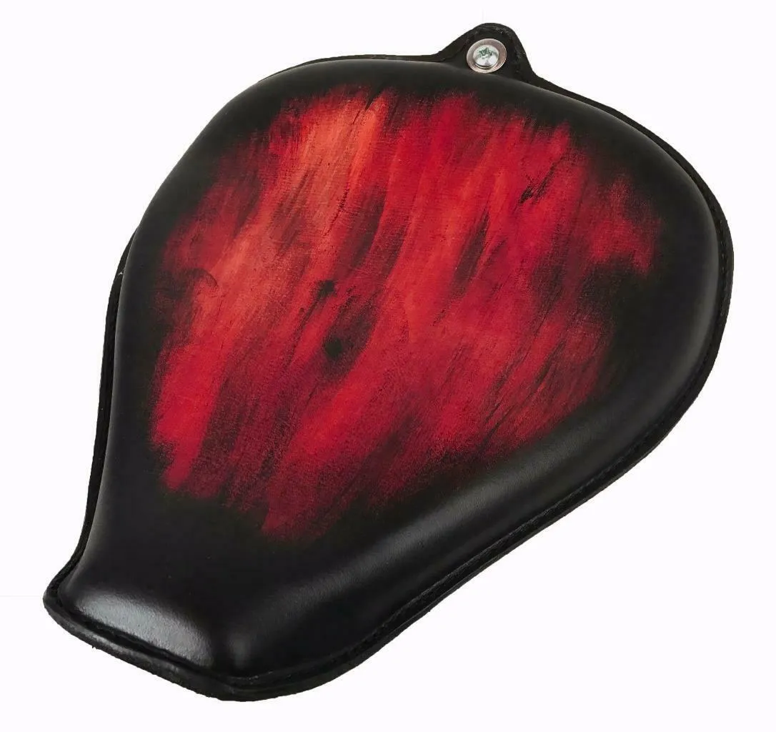 2010-2022 Sportster Harley On The Frame Seat Smooth Ant Red Leather All Models