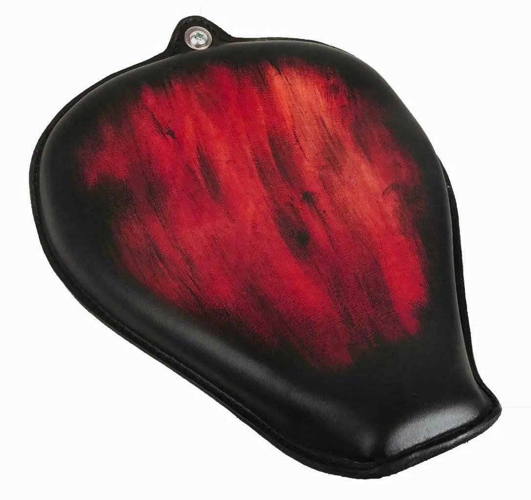 2010-2022 Sportster Harley On The Frame Seat Smooth Ant Red Leather All Models