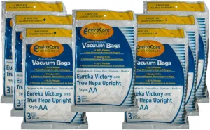 21 Eureka Allergy Micro Lined Hepa Upright Victory Style AA Bags, Series, Sanitaire, Powerline, Self-Propelled, Canada Vacuum Cleaners, 58623, 58236A-12, 58236A-12 (Filteraire), 54926A-10