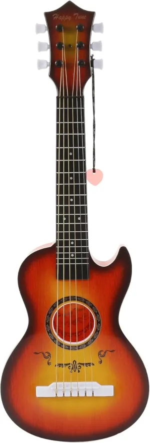 23" Acoustic Guitar, Kids 6 String Toy Guitar - Realistic Steel Strings - Beginner Practice First Musical Instrument for Children, Toddlers (Cherry Sunburst)
