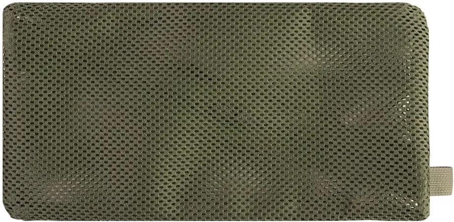 2PC Tactical Carry On Zipper Mesh Pouch, Insert Organizer Utility Admin Pouch Travel Organizer EDC Bag Toiletry Kit Set Storage Case 12X6 inch (Green)