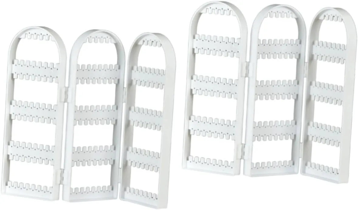 3pcs Watch Display Rack Home Decor Accessory Bracelet Holder Organizer Watch Organiser Soundbar Bracket Watch Display Holder Jewelry Stand Jewelry Rack Plastic Square (Whitex2pcs mediumx2pcs)