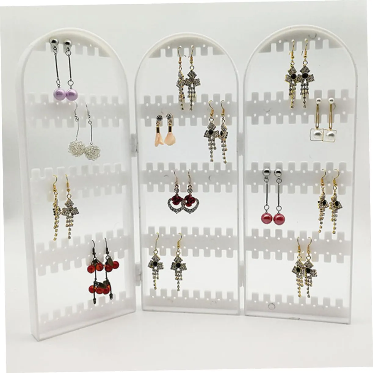 3pcs Watch Display Rack Home Decor Accessory Bracelet Holder Organizer Watch Organiser Soundbar Bracket Watch Display Holder Jewelry Stand Jewelry Rack Plastic Square (Whitex2pcs mediumx2pcs)