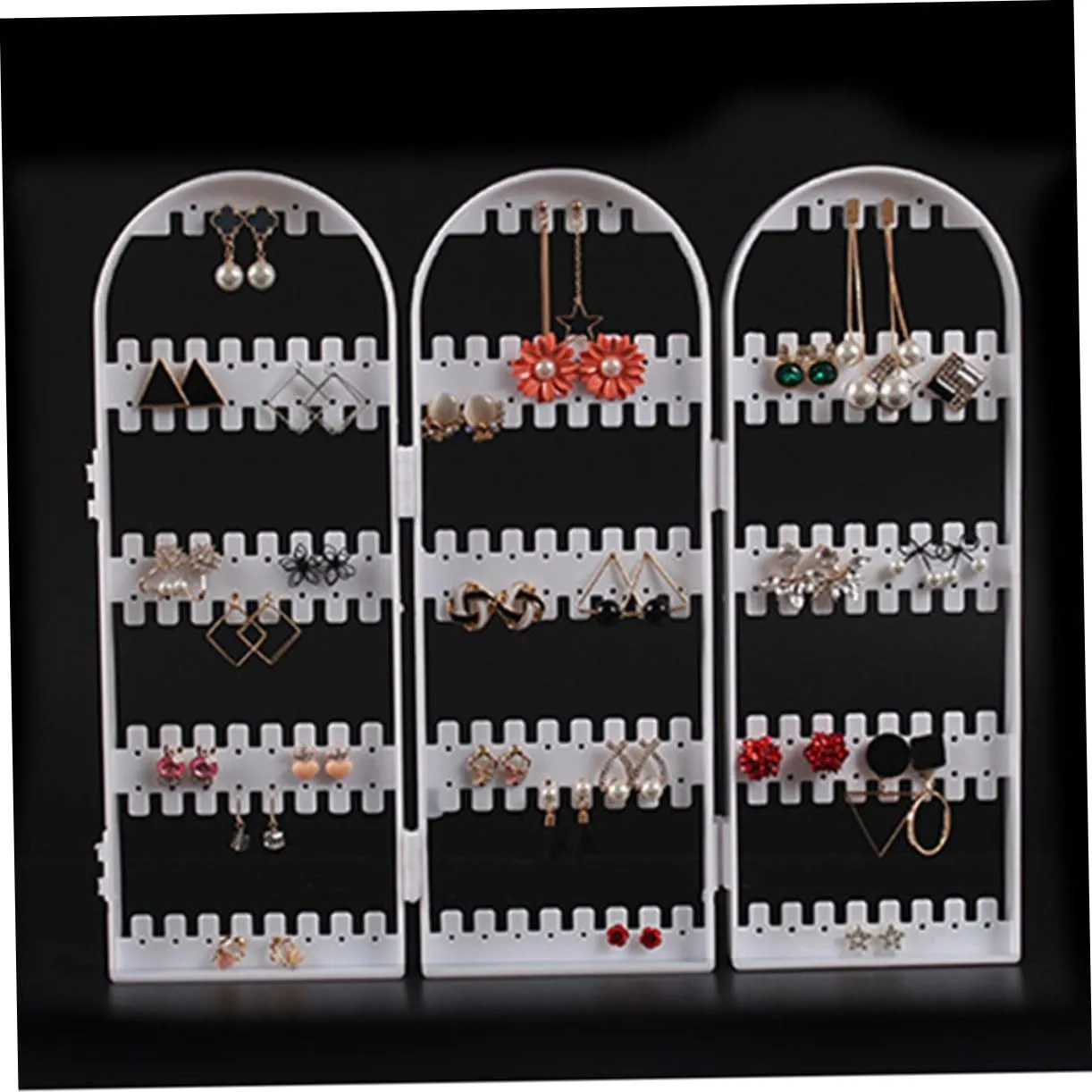 3pcs Watch Display Rack Home Decor Accessory Bracelet Holder Organizer Watch Organiser Soundbar Bracket Watch Display Holder Jewelry Stand Jewelry Rack Plastic Square (Whitex2pcs mediumx2pcs)