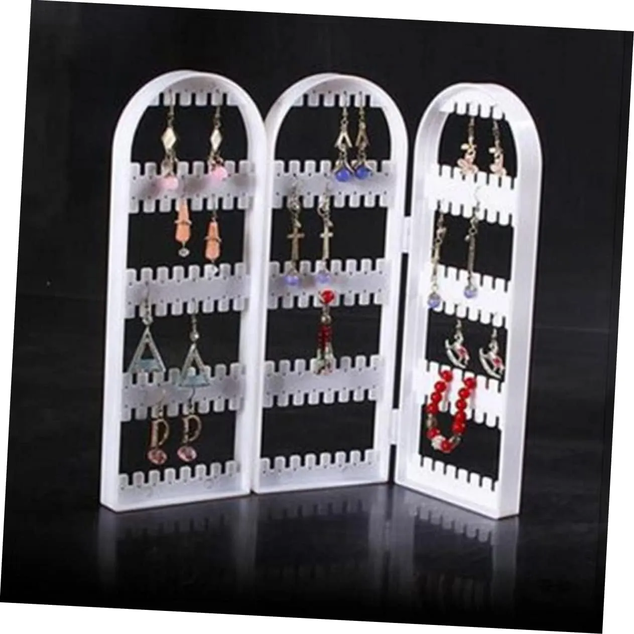 3pcs Watch Display Rack Home Decor Accessory Bracelet Holder Organizer Watch Organiser Soundbar Bracket Watch Display Holder Jewelry Stand Jewelry Rack Plastic Square (Whitex2pcs mediumx2pcs)