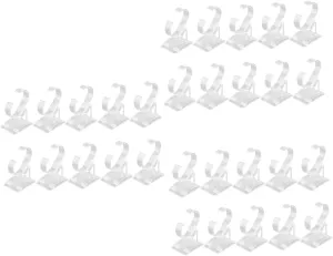 3sets Bracelet Holder Display Rack Watch Organizer Jewelry Display Stand C-shaped Plastic for Watch Bangle Jewelry Storage Rack 10pcs*3