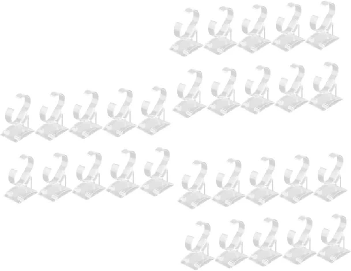 3sets Bracelet Holder Display Rack Watch Organizer Jewelry Display Stand C-shaped Plastic for Watch Bangle Jewelry Storage Rack 10pcs*3