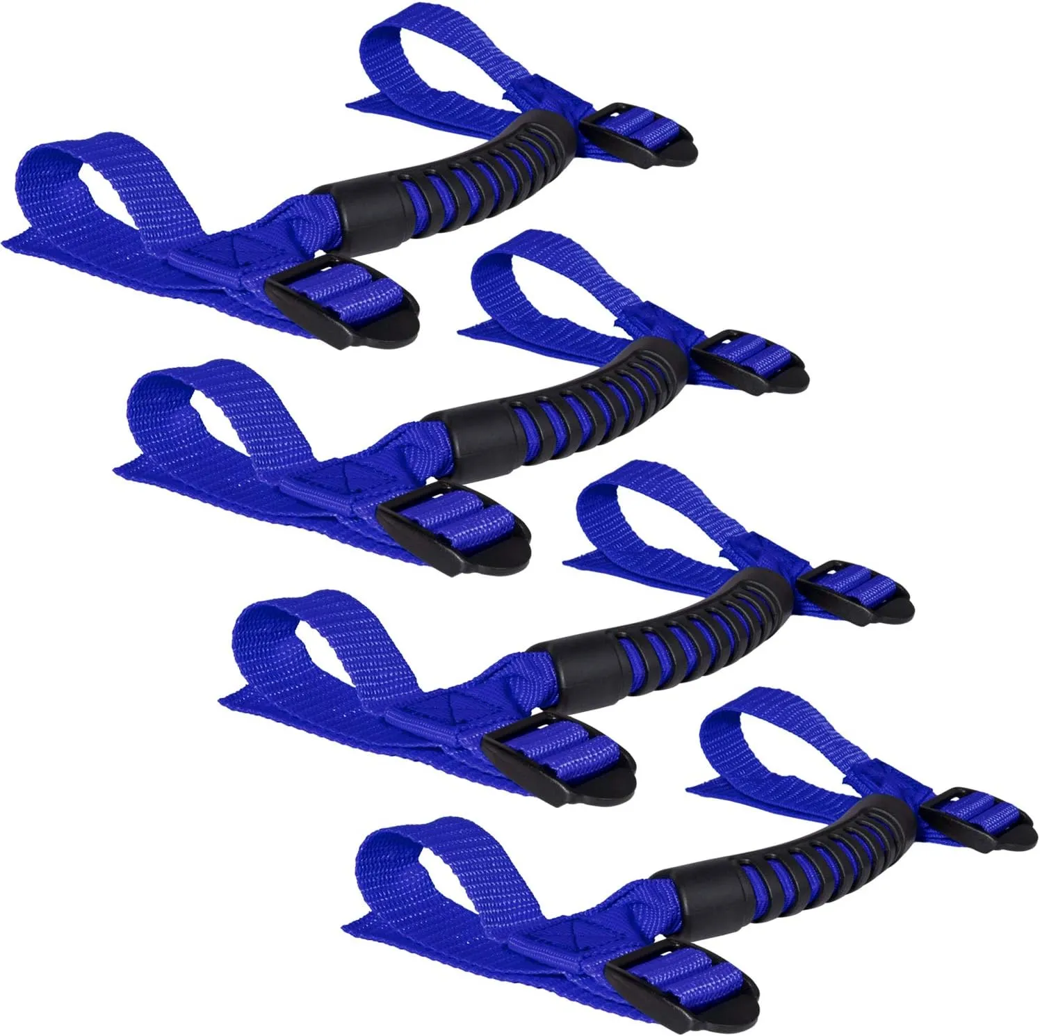 4 x Roll Bar Grab Handles Grip Handle for Jeep Wrangler YJ TJ JK JKU JL JLU Sports Sahara Freedom Rubicon X & Unlimited 1955-2024 2025 (Blue)