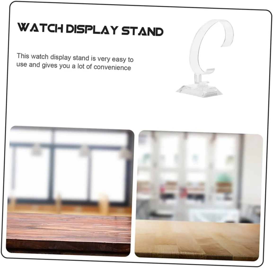 40 Pcs Watch Display Stand Single Watch Holder Poker Chips Desk Top Organizer Shelf Table Top Display Stand Desktop Stand Watch Stand Shelves Plastic Showcase Jewelry Man/491 (Color : As Shownx3pcs,