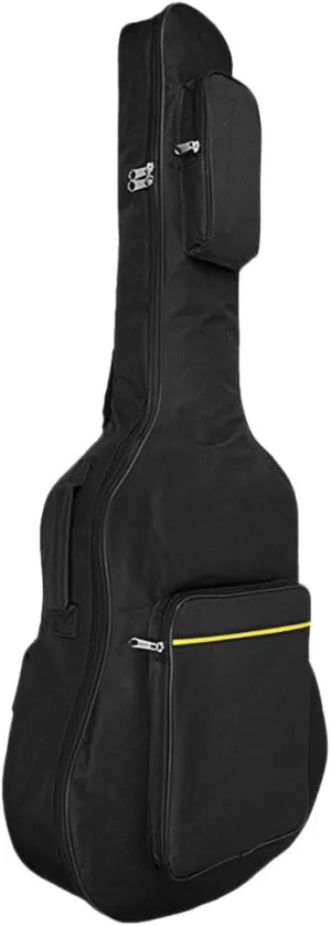 41 Inch Waterproof Dual Adjustable Shoulder Strap Acoustic Guitar Gig Bag 620D Oxford Padded Backpack 5mm Thickness, Zipper Carrying Case with Side Handle for Classical Folk Guitar