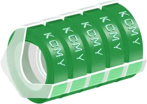 5 Pack Compatible for Dymo 520103 3D Plastic Embossing Label 3/8'' x 9.8' White on Green Emboss Tape for Organizer Xpress Pro 1570 1595, MoTEX E101 E404 Label Makers
