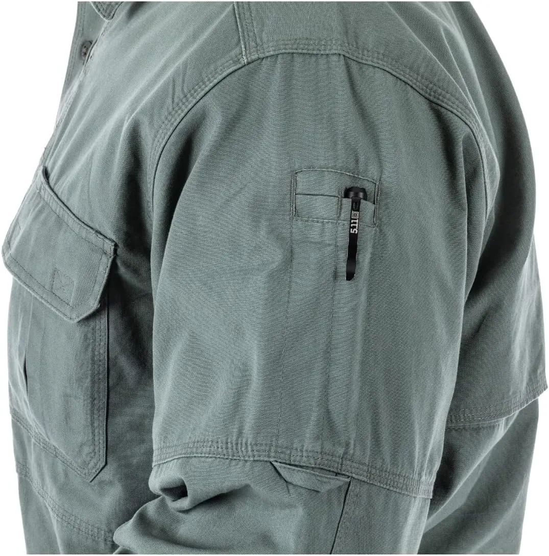 5.11 Tactical Long Sleeve Work Shirt, 100% Cotton Canvas, Style 72157