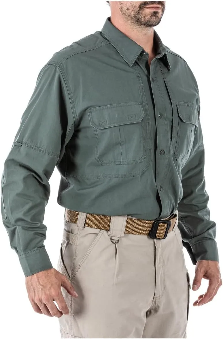 5.11 Tactical Long Sleeve Work Shirt, 100% Cotton Canvas, Style 72157