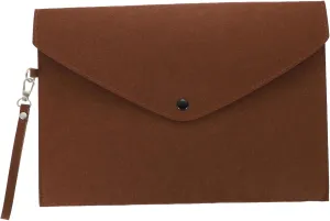 5pcs School Pocket Folders Felt Lined A4 File Storage Travel Business Bag