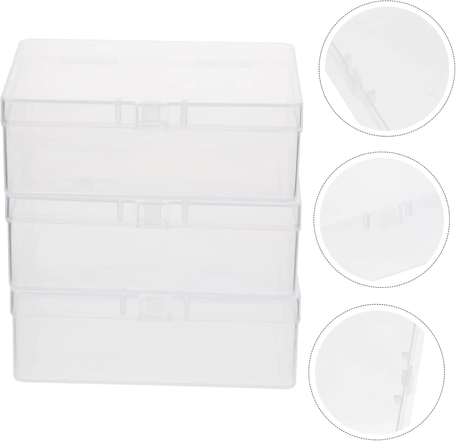 5sets Cute Card Organizer Box Poker Box for Cards Plastic Case Smooth Edges Easy to Carry 3pcs*5