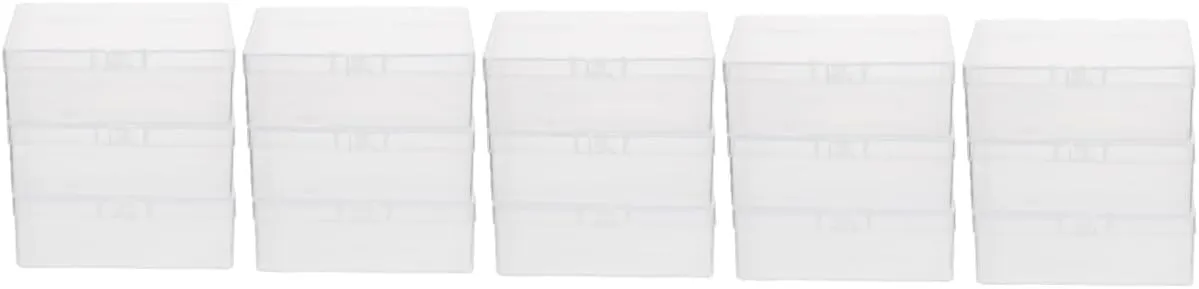 5sets Cute Card Organizer Box Poker Box for Cards Plastic Case Smooth Edges Easy to Carry 3pcs*5