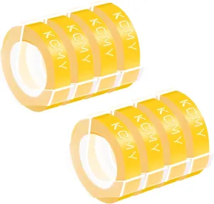 8 Pack Compatible for Dymo 520108 3D Plastic Embossing Label 3/8'' x 9.8' White on Yellow Emboss Tape for Organizer Xpress Pro 1570 1595, MoTEX E101 E404 Label Makers