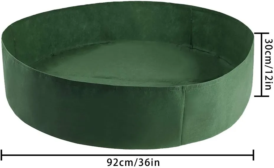 ACJRYO Large Planting Bags,Premium Heavy Duty Felt Fabric Grow Bags - Suitable for Indoor & Outdoor Vegetable, Flower, Herb, and Plant Gardening (Green, 50 Gallon(36" D × 12" H))