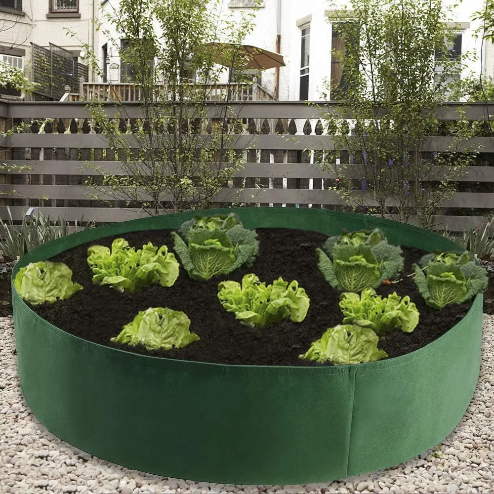 ACJRYO Large Planting Bags,Premium Heavy Duty Felt Fabric Grow Bags - Suitable for Indoor & Outdoor Vegetable, Flower, Herb, and Plant Gardening (Green, 50 Gallon(36" D × 12" H))