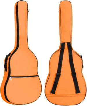 Acoustic Guitar Gig Bag Water-resistent Case (Orange, 41inch)