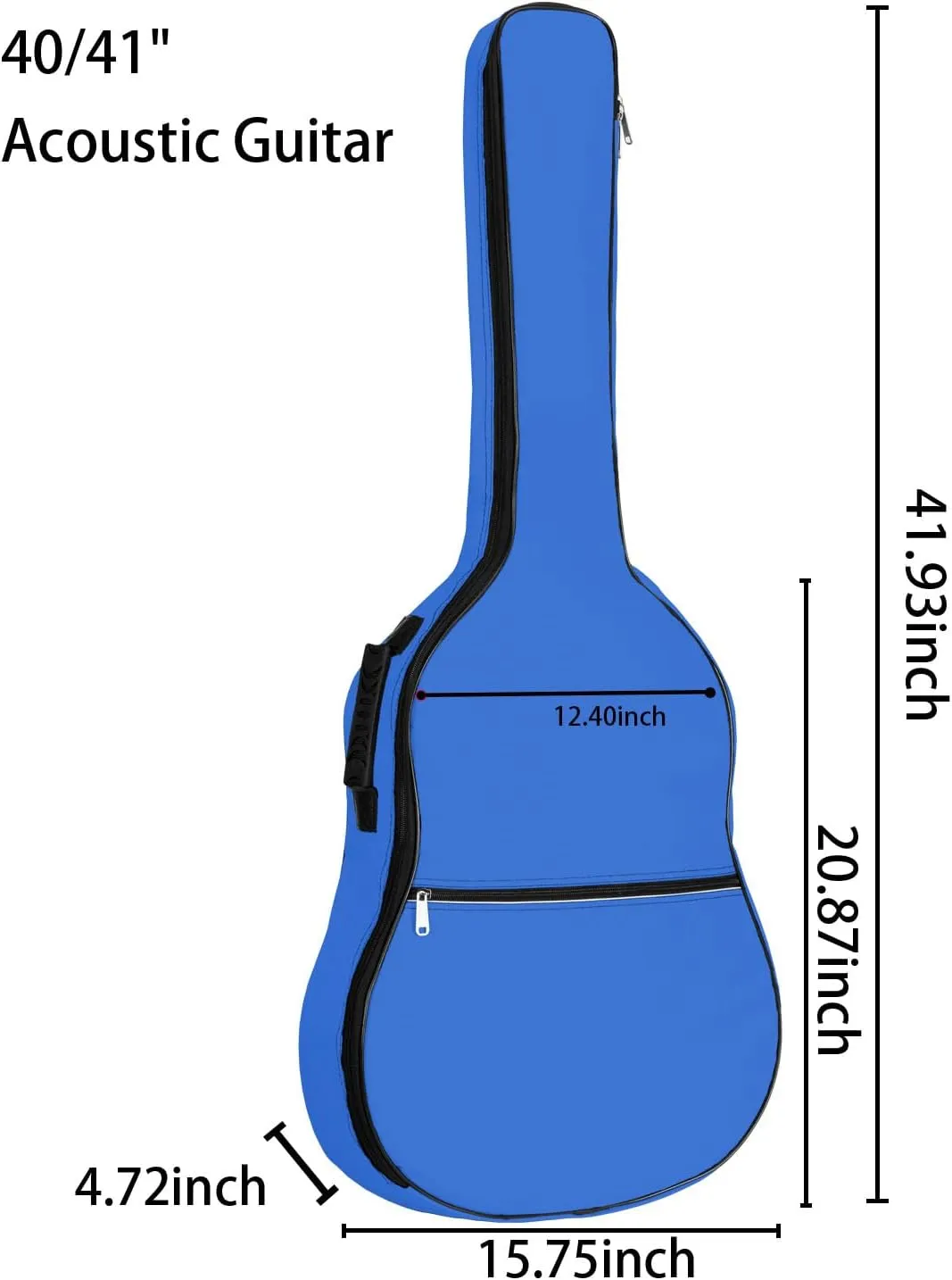 Acoustic Guitar Gig Bag Water-resistent Case (Sapphire, 41inch)