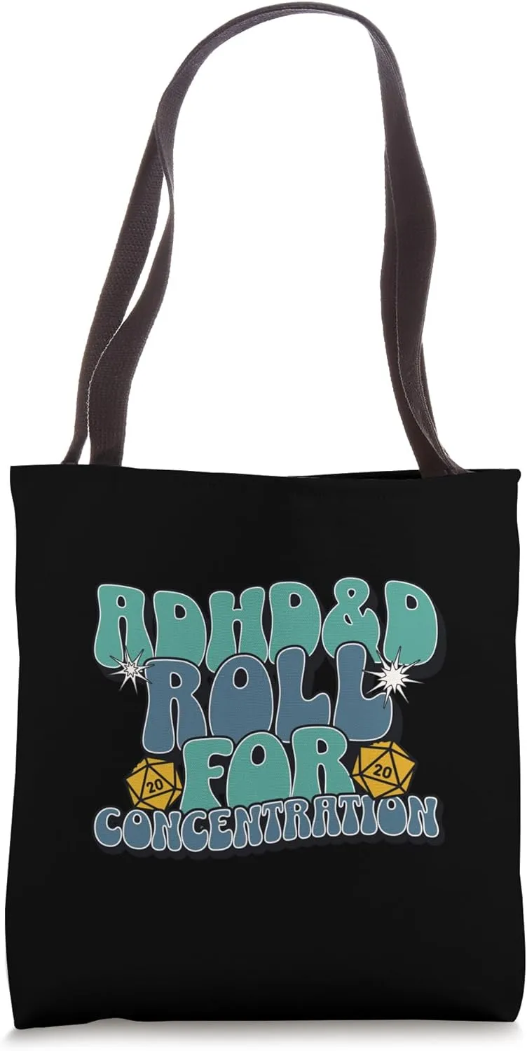 ADHD&D Roll for Concentration Tote Bag