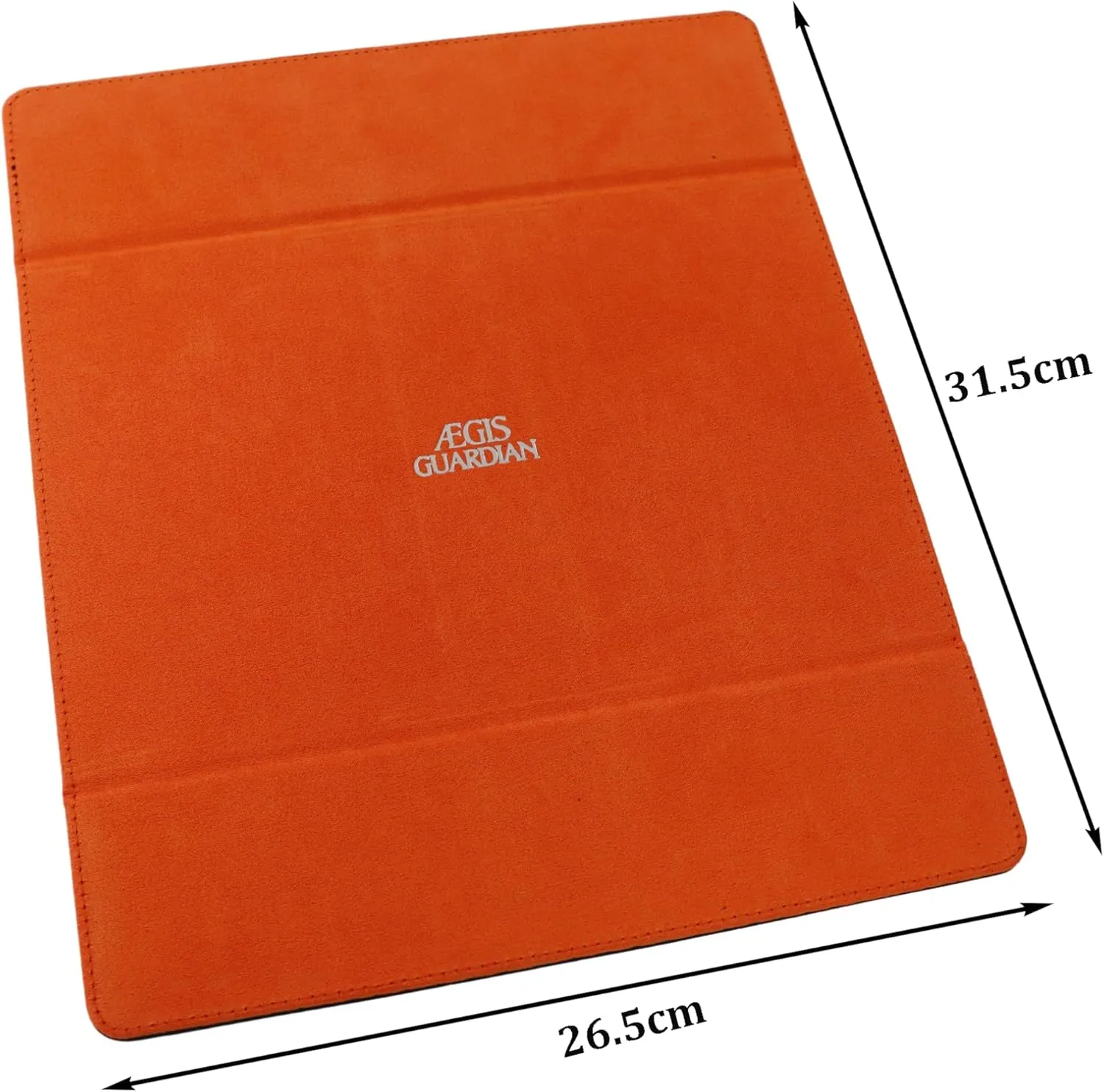 AEGIS GUARDIAN Commander Deck Box Hold 600  Sleeved Cards, Card Deck Box with 2 Dice Tray Fit for TCG MTG CCG, Holds up to 4 Card Storage Boxes, PU Leather Strong Magnet, Black and Orange