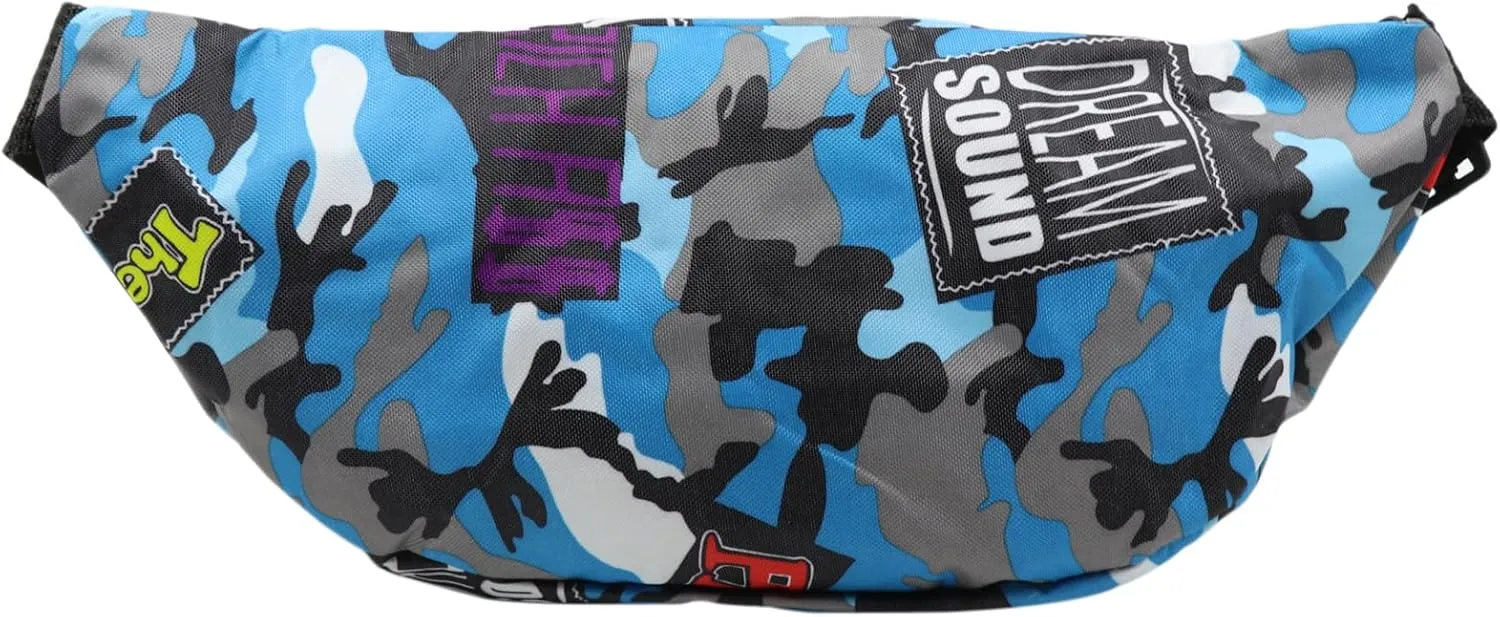 AIBEARTY Kids Fanny Pack Boys Small Camouflage Waist Pack Belt Waist Bag Pack Pouch with Adjustable Strap for Children Sport Running, Camping, Trip
