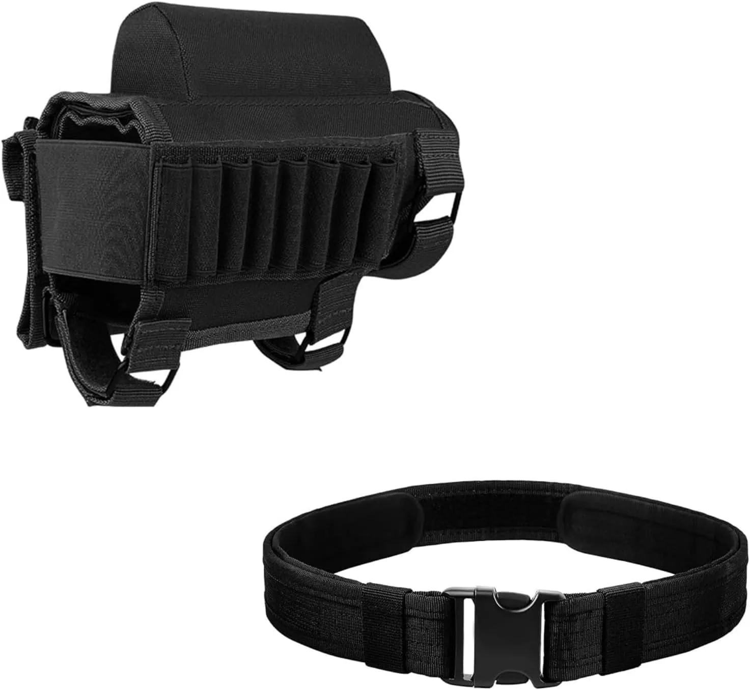 AIRSSON Rifle Cheek Riser and Heavy Duty Belt Tactical Combat Police Utility Belt