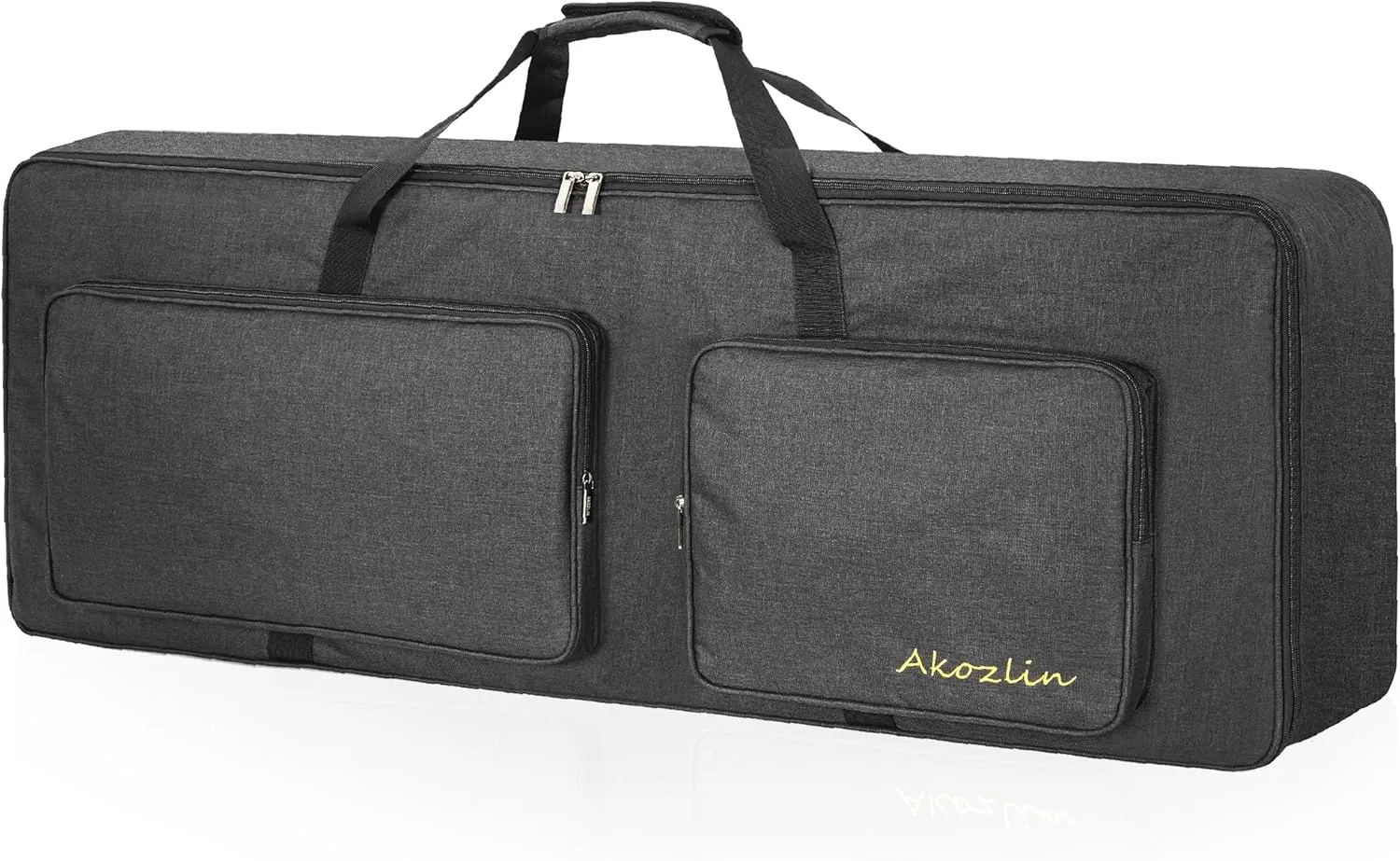 AKOZLIN 88-Key Keyboard Gig Bag 57.5"×18"×6.75" Portable Electric Piano Case Foldable Bag For 88-Note Keyboard