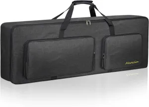 AKOZLIN 88-Key Keyboard Gig Bag 57.5"×18"×6.75" Portable Electric Piano Case Foldable Bag For 88-Note Keyboard