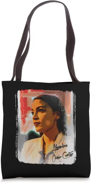 Alexandria Ocasio-Cortez Poster Design on a Shirt Cool Tote Bag