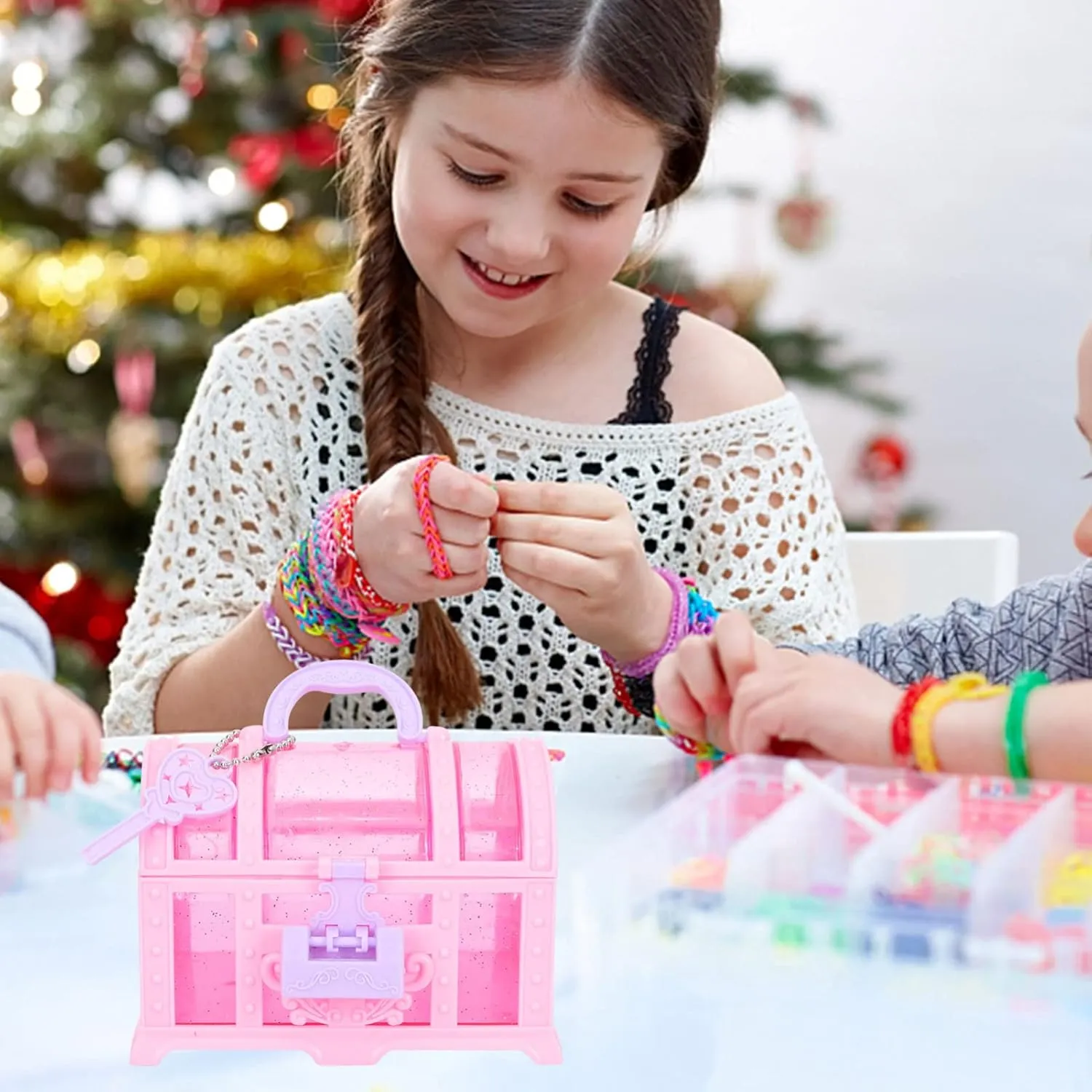 Alipis Treasure Trinket Chest Girl 2Pcs Jewelry little girl treasure box pretend treasure box baby girl treasure chest Box Toy Princess Little Girl Jewelry Box