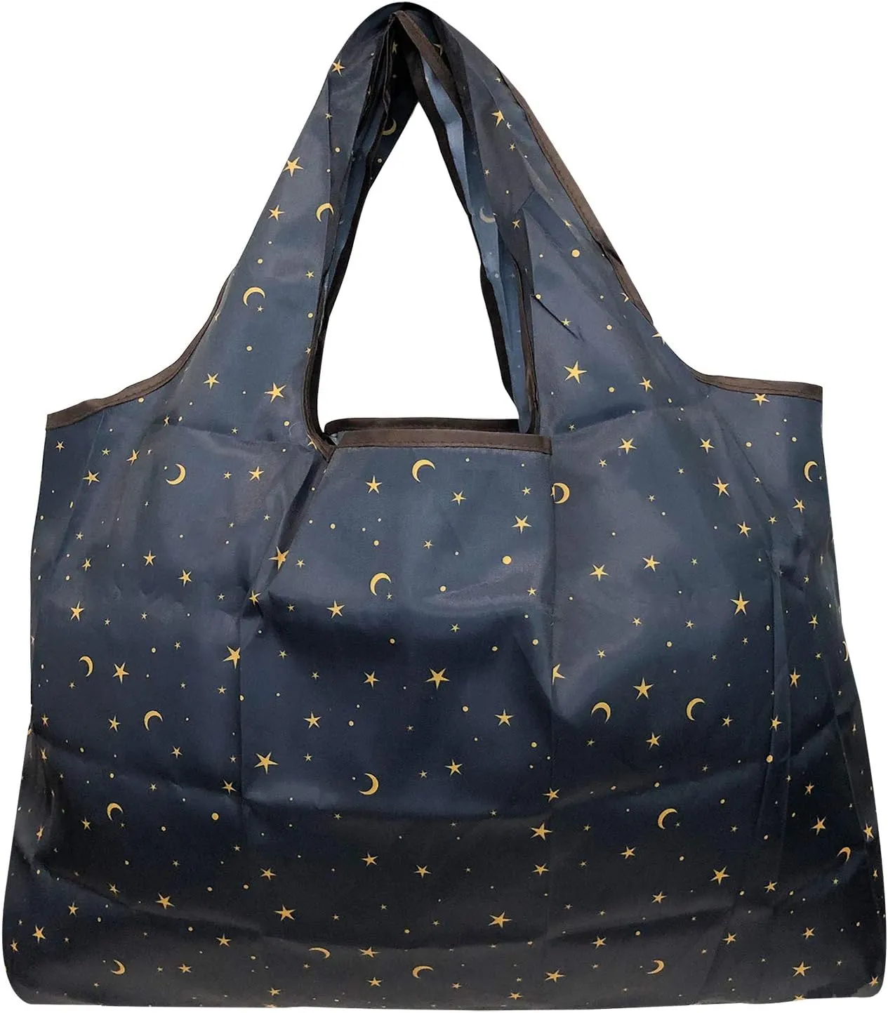 allydrew Large Foldable Tote Nylon Reusable Grocery Bag, 3 Pack